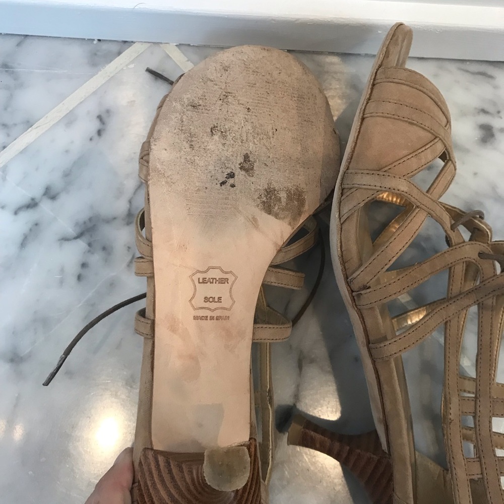 Stuart Weitzman lace up heels - Picture 5 of 5